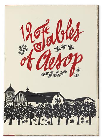FRASCONI, ANTONIO. Twelve Fables of Aesop.